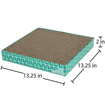 Kitty City XL Wide Corrugate Cat Scratchers 3 Pieces, Cat Scratching, Cat Scratch Pad, Door Clips, Furniture Protectors from Cat Scratching