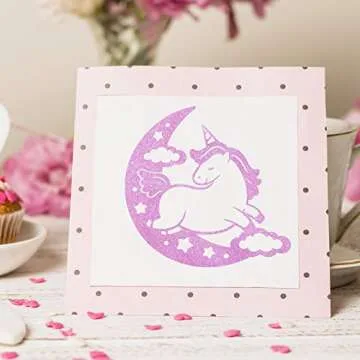 TECKWRAP Shimmer Vinyl Glitter Adhesive Craft Vinyl,1ftx5ft,Princess Pink