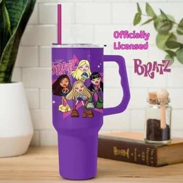 Bratz 40oz Stainless Steel Tumbler with Straw & Handle