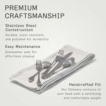 Made In Cookware - Flatware Set - 4 Place Settings (20 Piece Set) - Crafted In Italy