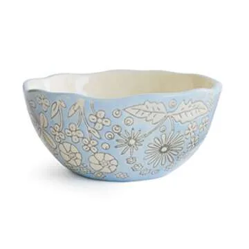 Dorotea Hand Painted Small Fruit Bowl, 5.25-Inch, Set of 4, Assorted