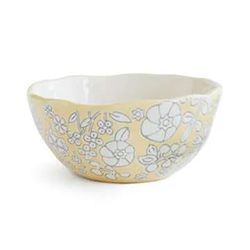 Dorotea Hand Painted Small Fruit Bowl, 5.25-Inch, Set of 4, Assorted