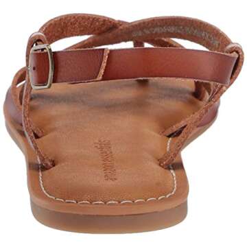 Amazon Essentials Women's Casual Strappy Sandal, Tan, 10