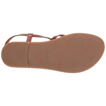 Amazon Essentials Women's Casual Strappy Sandal, Tan, 10