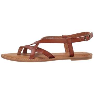 Amazon Essentials Women's Casual Strappy Sandal, Tan, 10