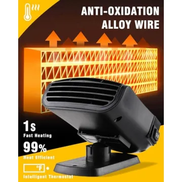 Portable Car Heater for Quick Defrost & Cooling in Vehicles