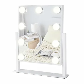 NUSVAN Vanity Mirror with LED Lights and 10X Magnification