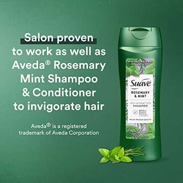 Suave Rosemary & Mint Shampoo for Dry Hair - 12.6 Fl Oz