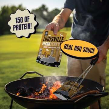 Louisville Vegan Jerky - Sweet Smoky BBQ Flavor in 3oz