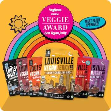 Louisville Vegan Jerky - Sweet Smoky BBQ Flavor in 3oz