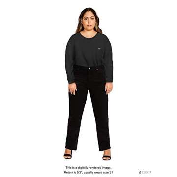 Levi's Women's 724 High Rise Straight Jeans, Soft Black, 28 (US 6) R