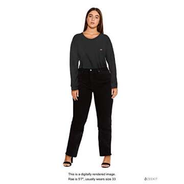 Levi's Women's 724 High Rise Straight Jeans, Soft Black, 28 (US 6) R