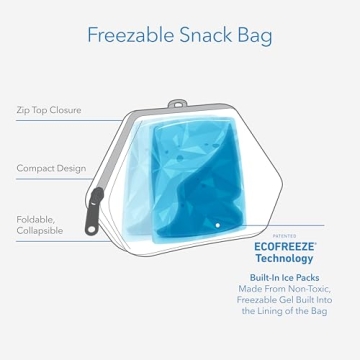 PackIt Freezable Snack Bag - Keep Snacks Fresh On The Go