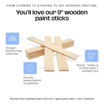 Affordable 9 Inch Paint Sticks for Arts and Crafts