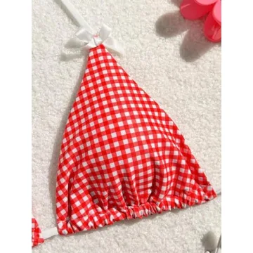 Trendy Falainetee Women's High Waisted Bikini Set