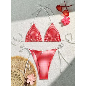 Trendy Falainetee Women's High Waisted Bikini Set