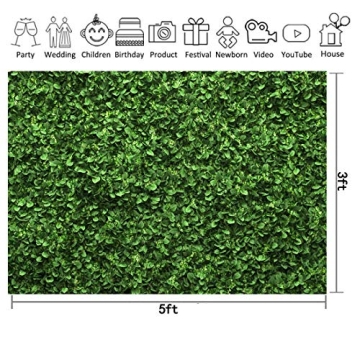 Stunning 5x3ft Green Leaves Photography Backdrop