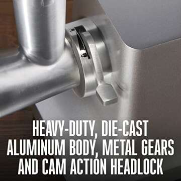 Weston Electric Meat Grinder 1 HP, 750 Watt, Grinds 4 lbs