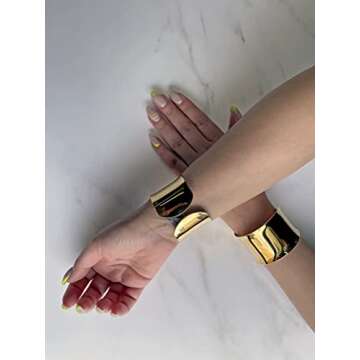 Lavari 1.5" Open Cuff Bangle Bracelet for Women