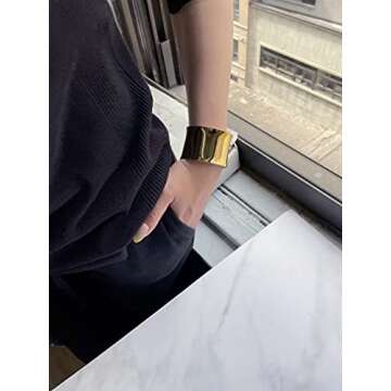 Lavari 1.5" Open Cuff Bangle Bracelet for Women