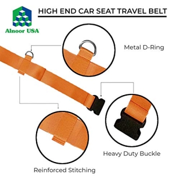 Car Seat Belt Travel Strap for Luggage & Car Seats