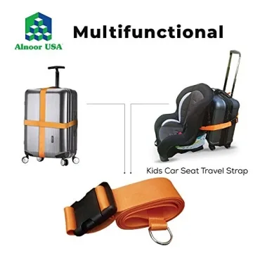 Car Seat Belt Travel Strap for Luggage & Car Seats