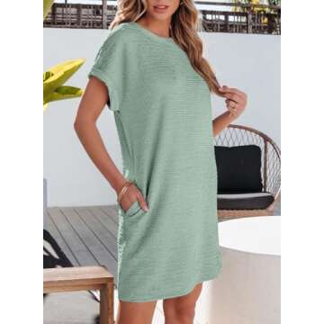 EVALESS Women's Summer Dress 2025 Fashion Plus Size Mini Dress