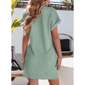 EVALESS Women's Summer Dress 2025 Fashion Plus Size Mini Dress