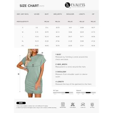 EVALESS Women's Summer Dress 2025 Fashion Plus Size Mini Dress