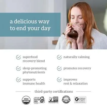 Organifi - Gold Chocolate - Superfood Supplement Powder - 20 Day Supply - Supports Restful Sleep, Immune Health and Recovery - Cocoa, Organic Turmeric and Reishi Mushroom Infused Golden Milk Drink Mix