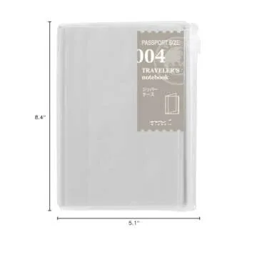 Midori Traveler's Notebook (Refill 004) Zipper Case Passport Size