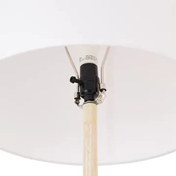 Globe Electric Kanana 65" Floor Lamp with Faux Wood Base