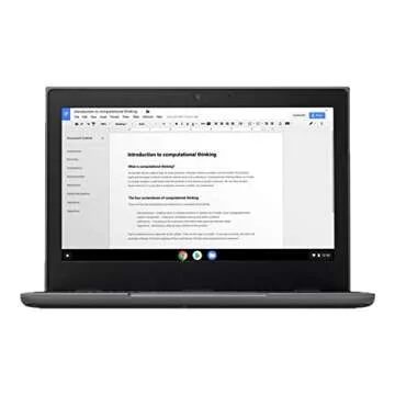 Lenovo 100E Chromebook 2ND Gen Laptop, 11.6" HD (1366 X 768) Display, MediaTek MT8173C Processor, 4GB LPDDR3 RAM, 16GB eMMC TLC SSD, Powervr GX6250, Chrome OS, 81QB000AUS, Black