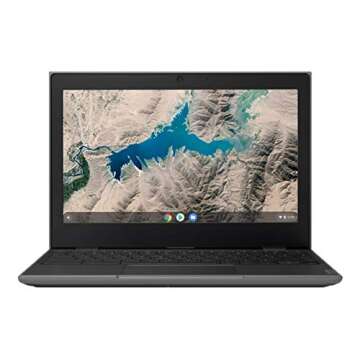 Lenovo 100E Chromebook 2ND Gen Laptop, 11.6" HD (1366 X 768) Display, MediaTek MT8173C Processor, 4GB LPDDR3 RAM, 16GB eMMC TLC SSD, Powervr GX6250, Chrome OS, 81QB000AUS, Black