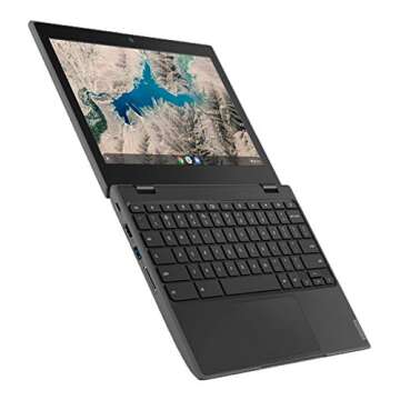 Lenovo 100E Chromebook 2ND Gen Laptop, 11.6" HD (1366 X 768) Display, MediaTek MT8173C Processor, 4GB LPDDR3 RAM, 16GB eMMC TLC SSD, Powervr GX6250, Chrome OS, 81QB000AUS, Black