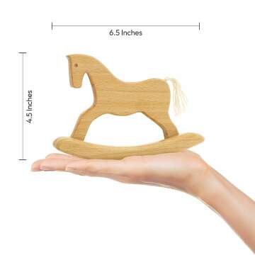 Engraved Wooden Horse Gift for Babies & Toddlers