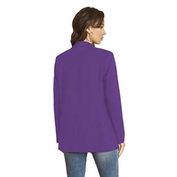 Stylish and Versatile EXTRO&VERT Women Blazer in Purple