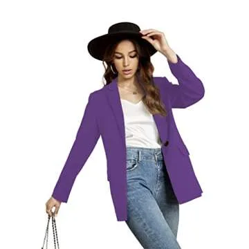 Stylish and Versatile EXTRO&VERT Women Blazer in Purple