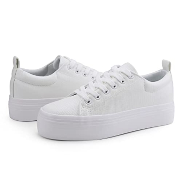 JABASIC Women's Stylish Comfortable Platform Sneakers