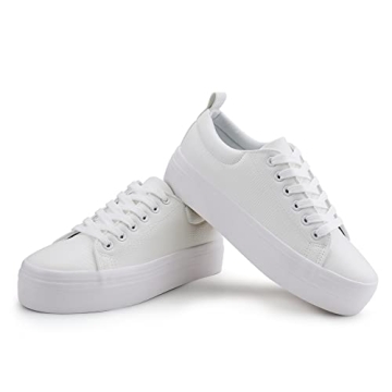 JABASIC Women's Stylish Comfortable Platform Sneakers
