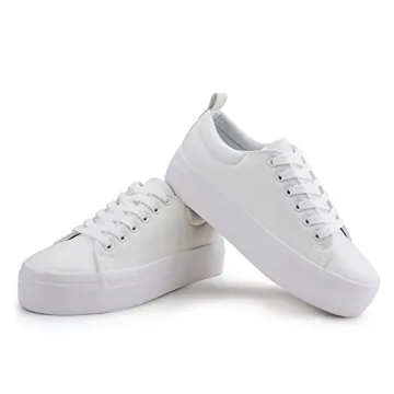 JABASIC Women's Stylish Comfortable Platform Sneakers