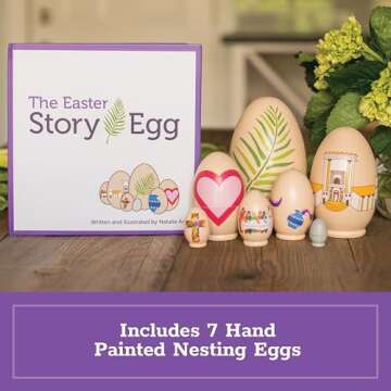 SCS Direct The Easter Story Egg – Interactive Countdown with Story Book & Decorative Nesting Toys ...