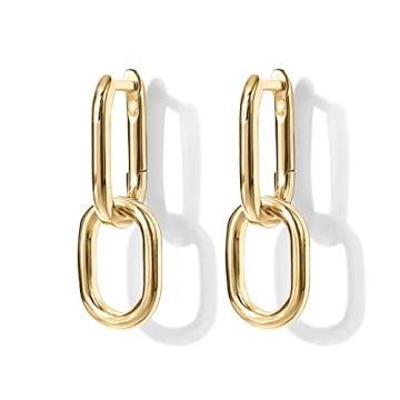 PAVOI 14K Gold Convertible Link Earrings for Women