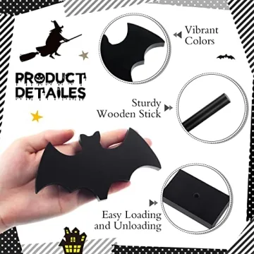 Shellwei Halloween Wooden Bat Table Decor for Parties