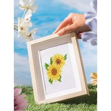 MAMACHU 12 Pack 5D Diamond Art Kits for Adults,Flowers Full Drill Diamond Cross Stitch Diamond Art by Number Kits for Home Decor