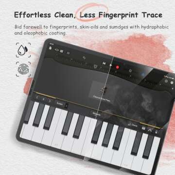 bersem Paper Screen Protector Compatible with iPad Pro 11 inch (2022/2021/2020/2018), iPad Air 5th / 4th Generation (10.9",2022/2020), iPad Air 5 / iPad Air 4 Matte PET Film for Drawing，1 Pack