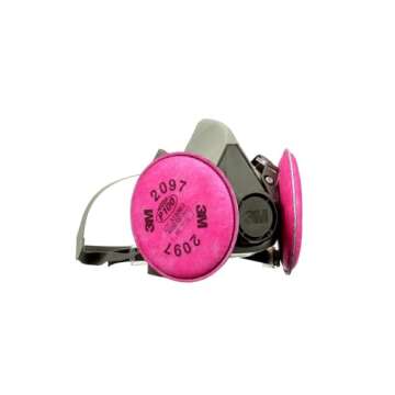 3M P100 Performance Mold & Lead Paint Removal Respirator, Medium Size, NIOSH-APPROVED P100 Rated Filter, Carbon Layer Helps Reduce Odor Nuisance, Lightweight, Adjustable Head Straps (6297P1-DC)