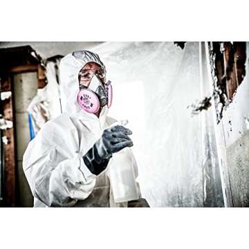 3M P100 Performance Mold & Lead Paint Removal Respirator, Medium Size, NIOSH-APPROVED P100 Rated Filter, Carbon Layer Helps Reduce Odor Nuisance, Lightweight, Adjustable Head Straps (6297P1-DC)