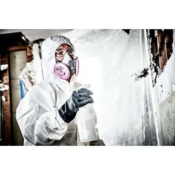 3M P100 Performance Mold & Lead Paint Removal Respirator, Medium Size, NIOSH-APPROVED P100 Rated Filter, Carbon Layer Helps Reduce Odor Nuisance, Lightweight, Adjustable Head Straps (6297P1-DC)