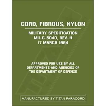 Titan WarriorCord ACU Gray 103 Feet Military Grade Paracord